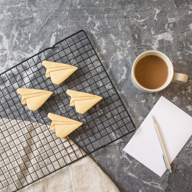 origami plane cookies