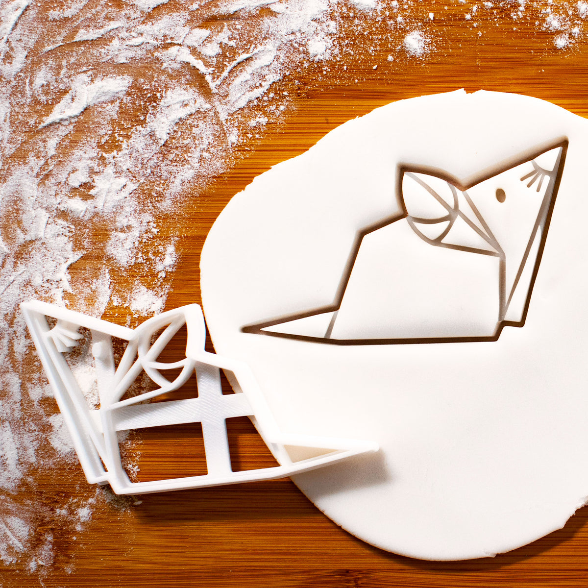 origami mouse cookie cutter