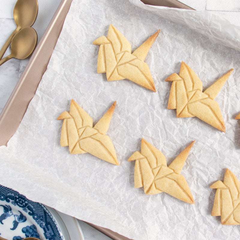 origami crane cookies
