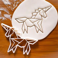 origami unicorn cookie cutter