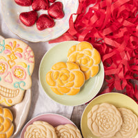 camellia flower cookies