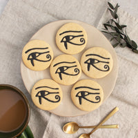 Egyptian Eye of Horus cookies