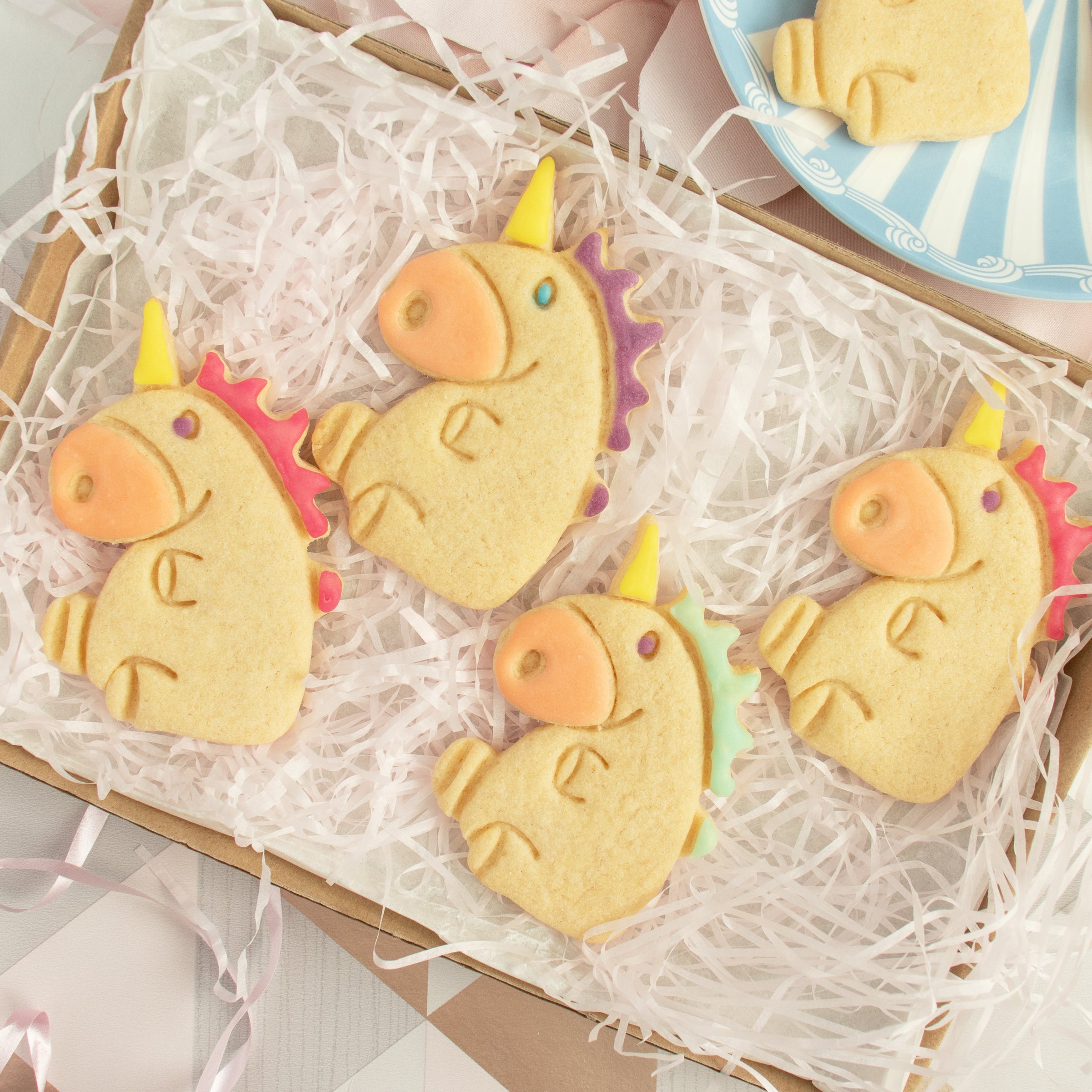 cute unicorn body cookies
