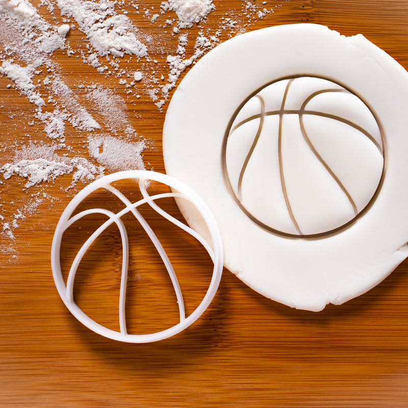 Basketball cookie cutter