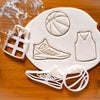 set of 3 basketball themed cookie cutters
