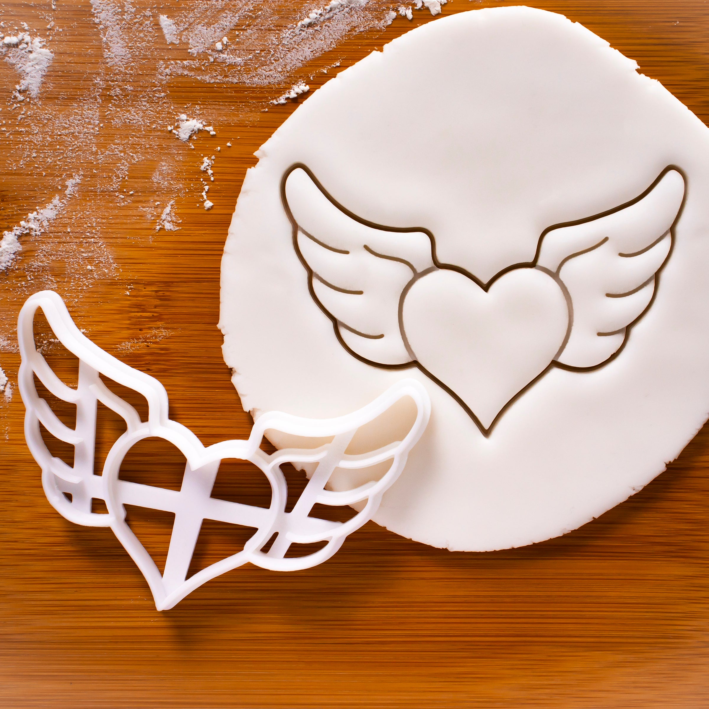 Heart with Angel Wings Cookie Cutter