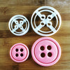 set of 2 button cookie cutters