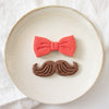 Mustache and gentleman bow tie Cookies