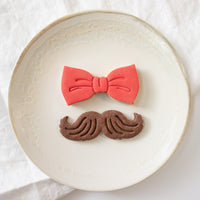 Mustache and gentleman bow tie Cookies