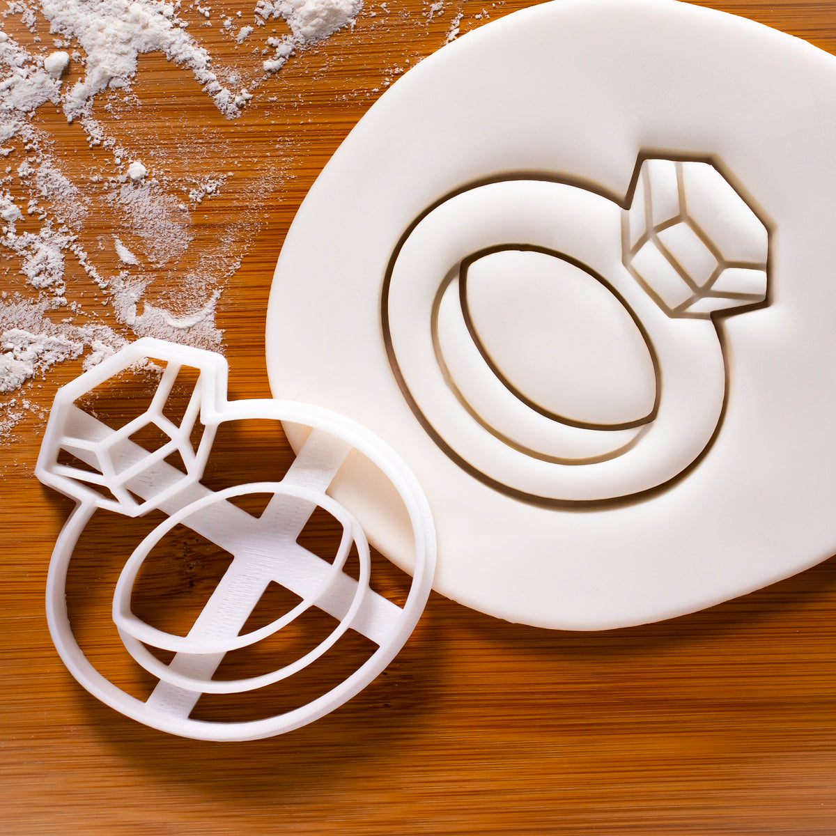 diamond ring cookie cutter