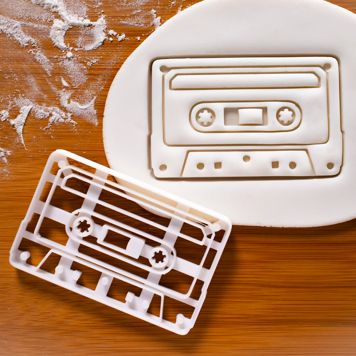 cassette tape cookie cutter