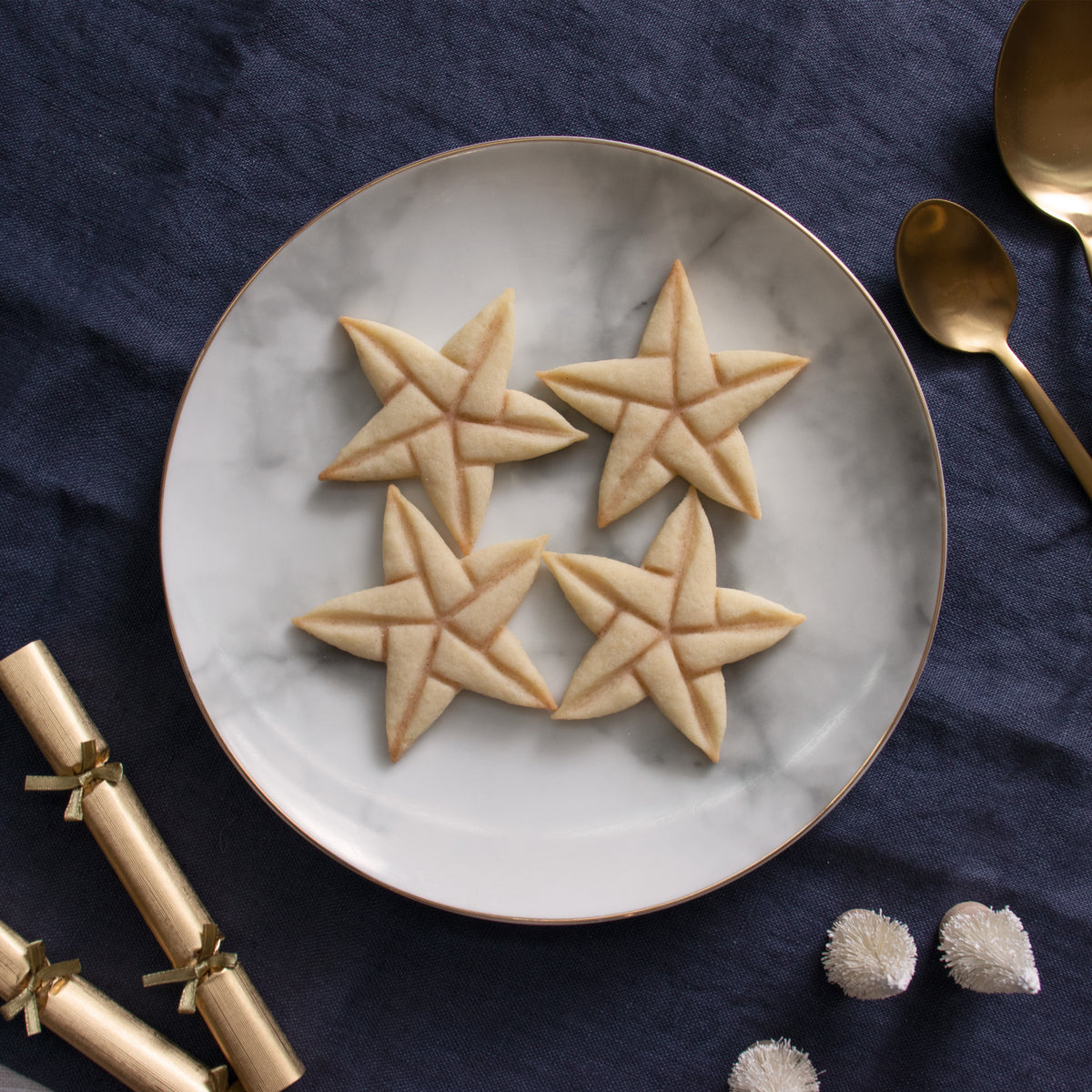 5 sided origami star style 2 christmas cookies