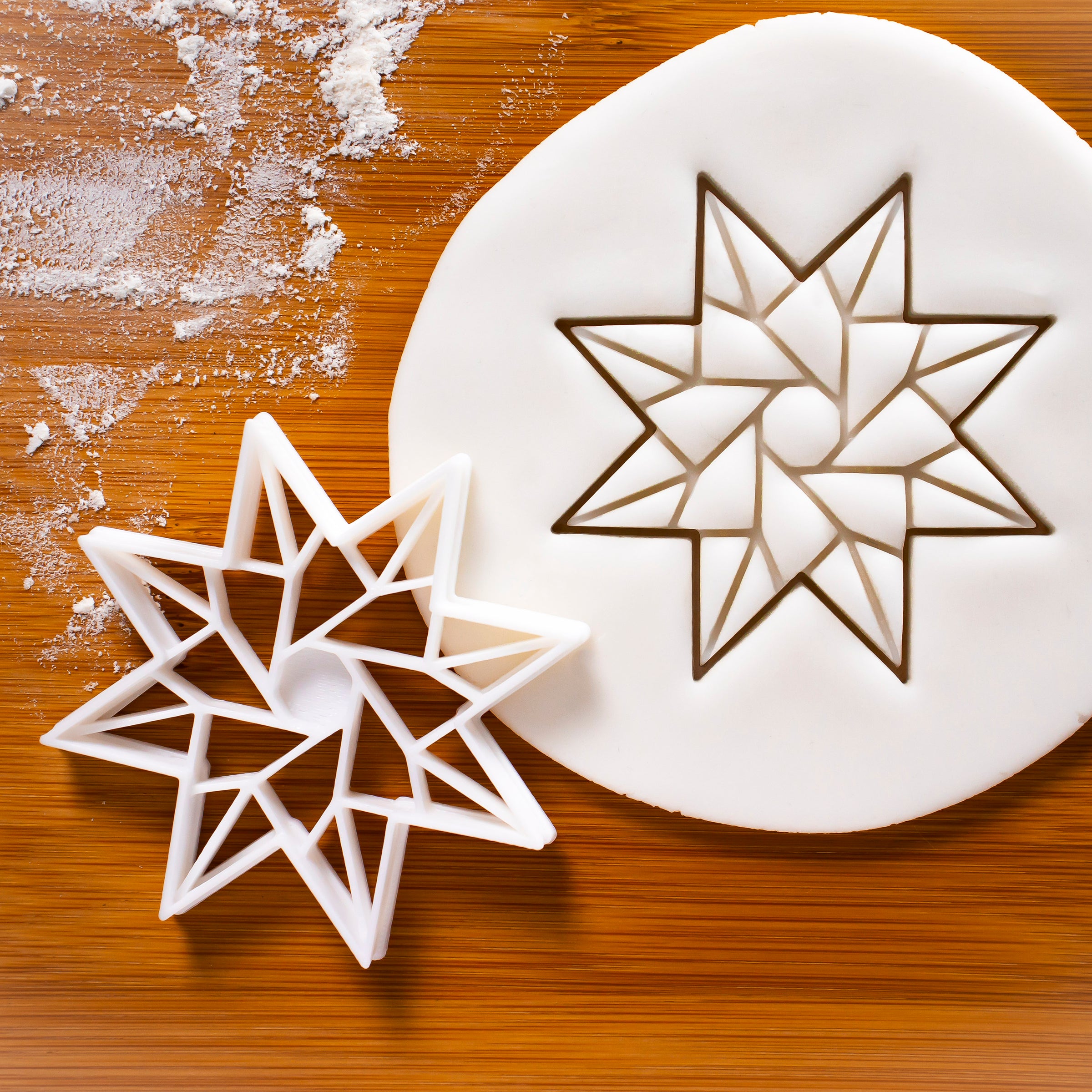 8 Sided Origami Star Cookie Cutter