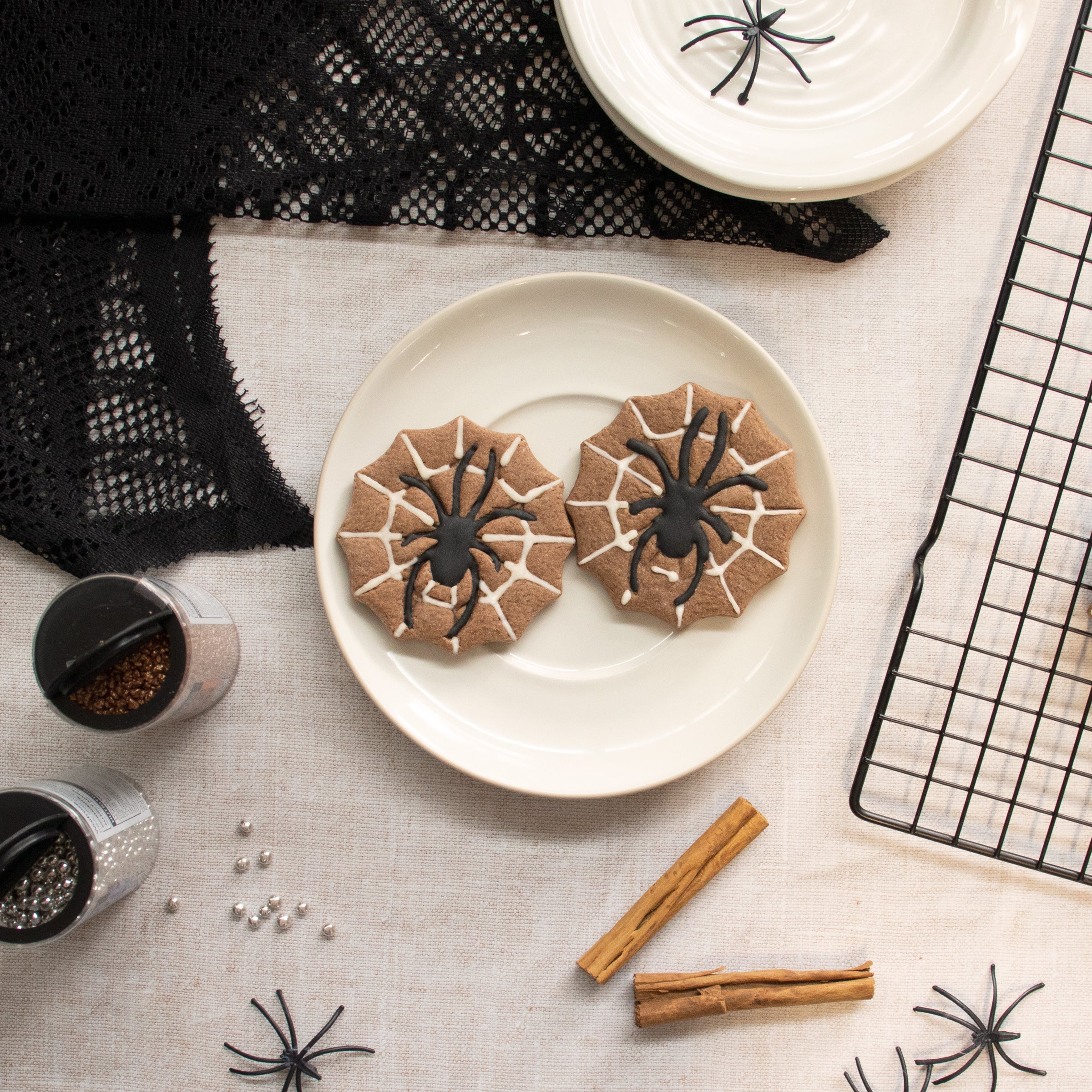 spider in web cookies
