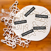 set of 5 sex position cookie cutters: missionary blowjob doggy shoulder holder spider