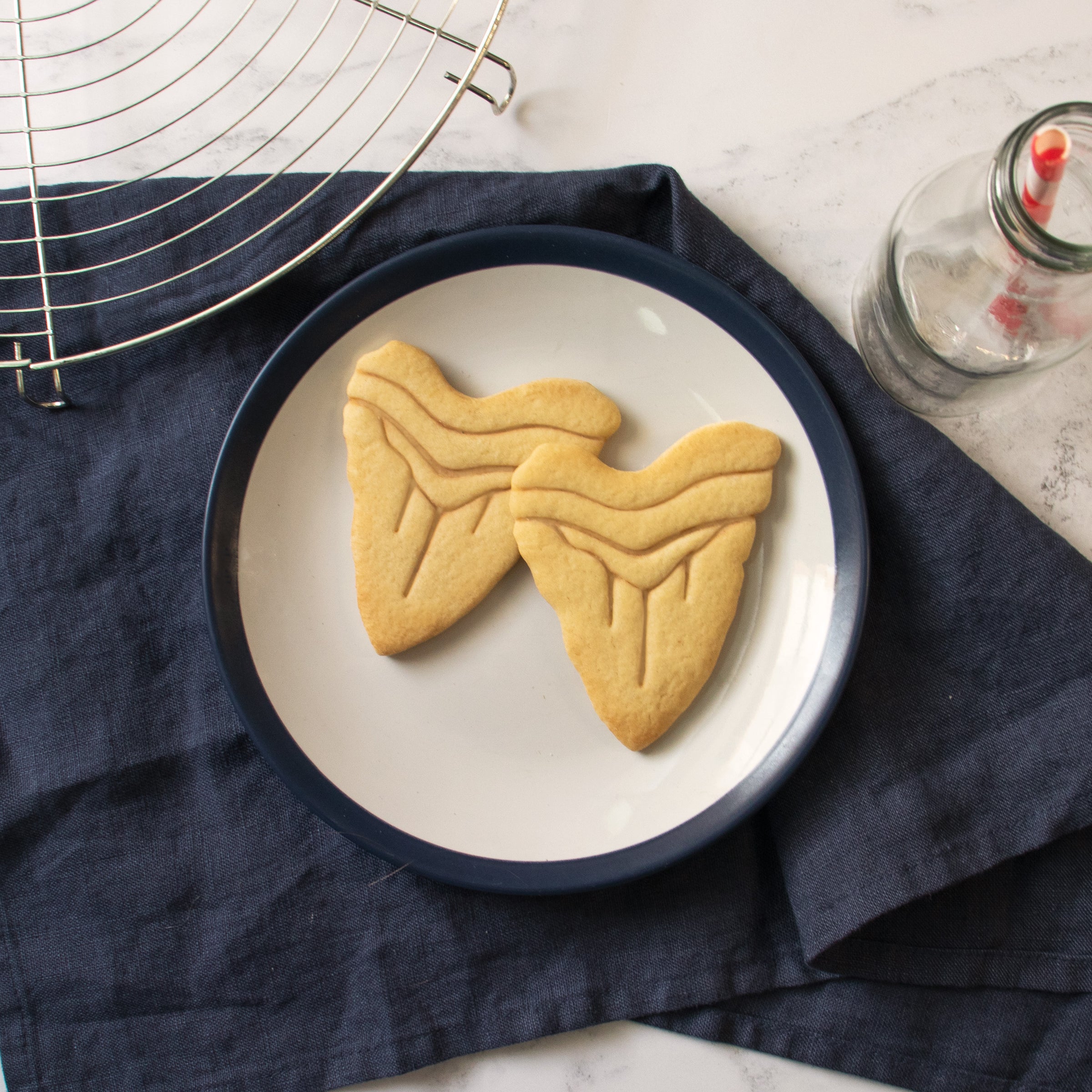 megalodon shark tooth cookies
