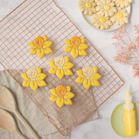 daffodil flower cookies