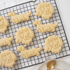 long haired dachshund dog and face portrait cookies