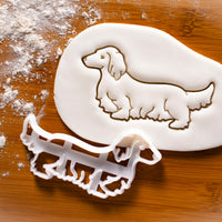 Long Haired Dachshund Body Cookie Cutter