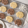 short haired dachshund face cookies