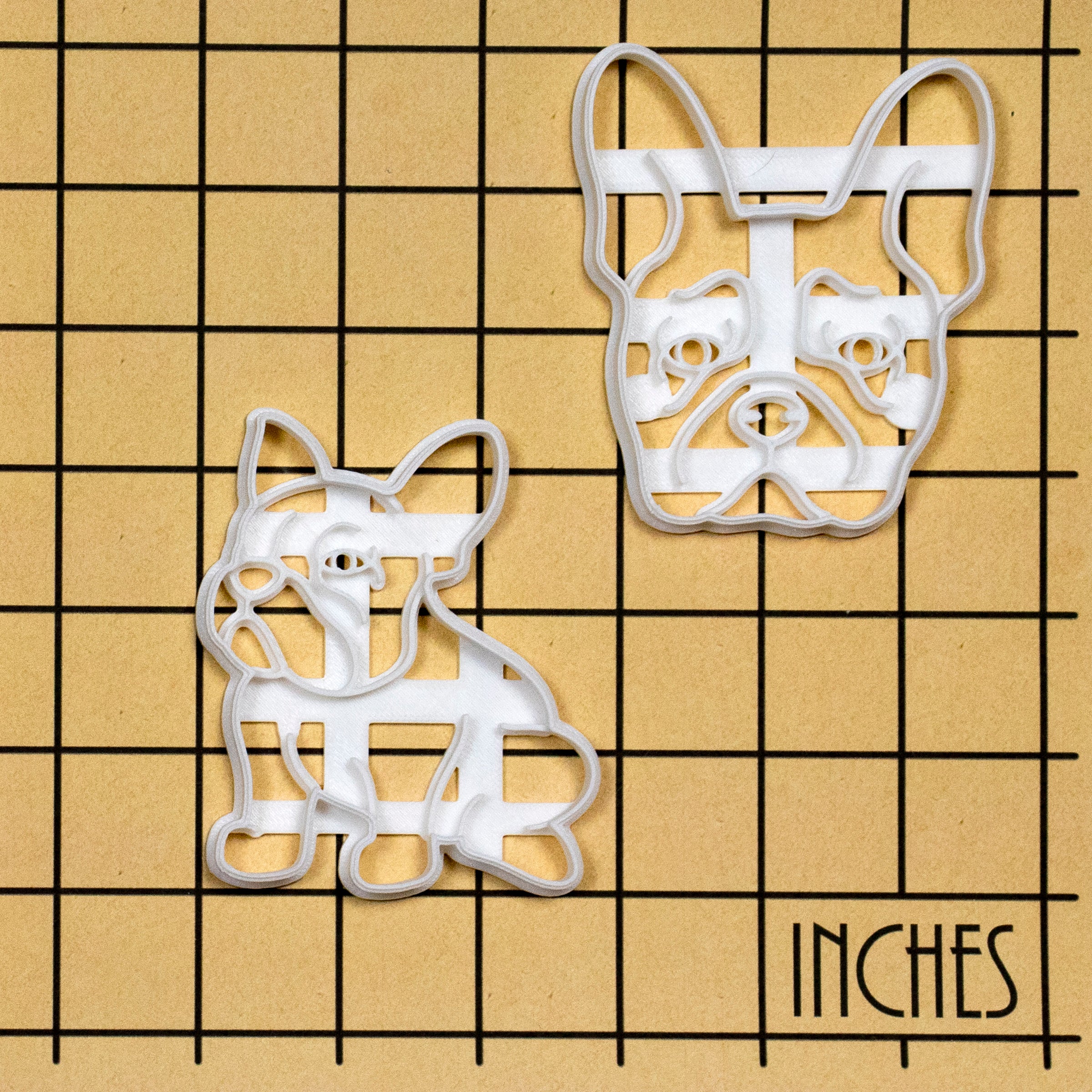 Set of 2 French Bulldog Cookie Cutters