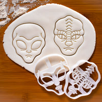 Grey Alien & Reptilian Alien Cookie Cutters