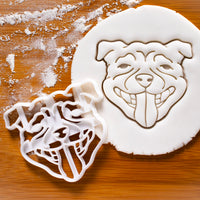 Staffy Staffordshire Bull Terrier Dog Face Cookie Cutter
