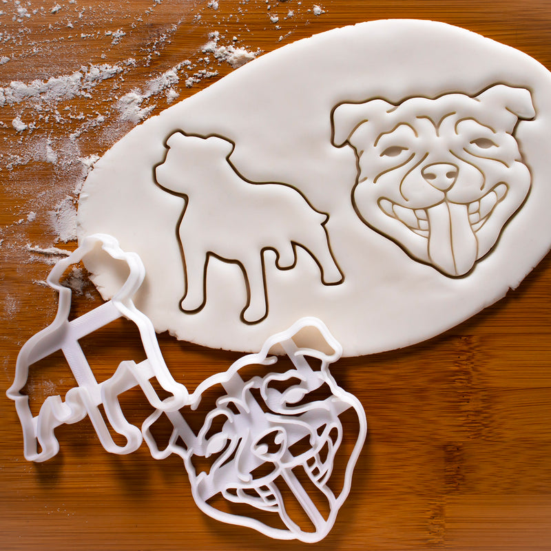 staffordshire bull terrier staffy cookie cutters