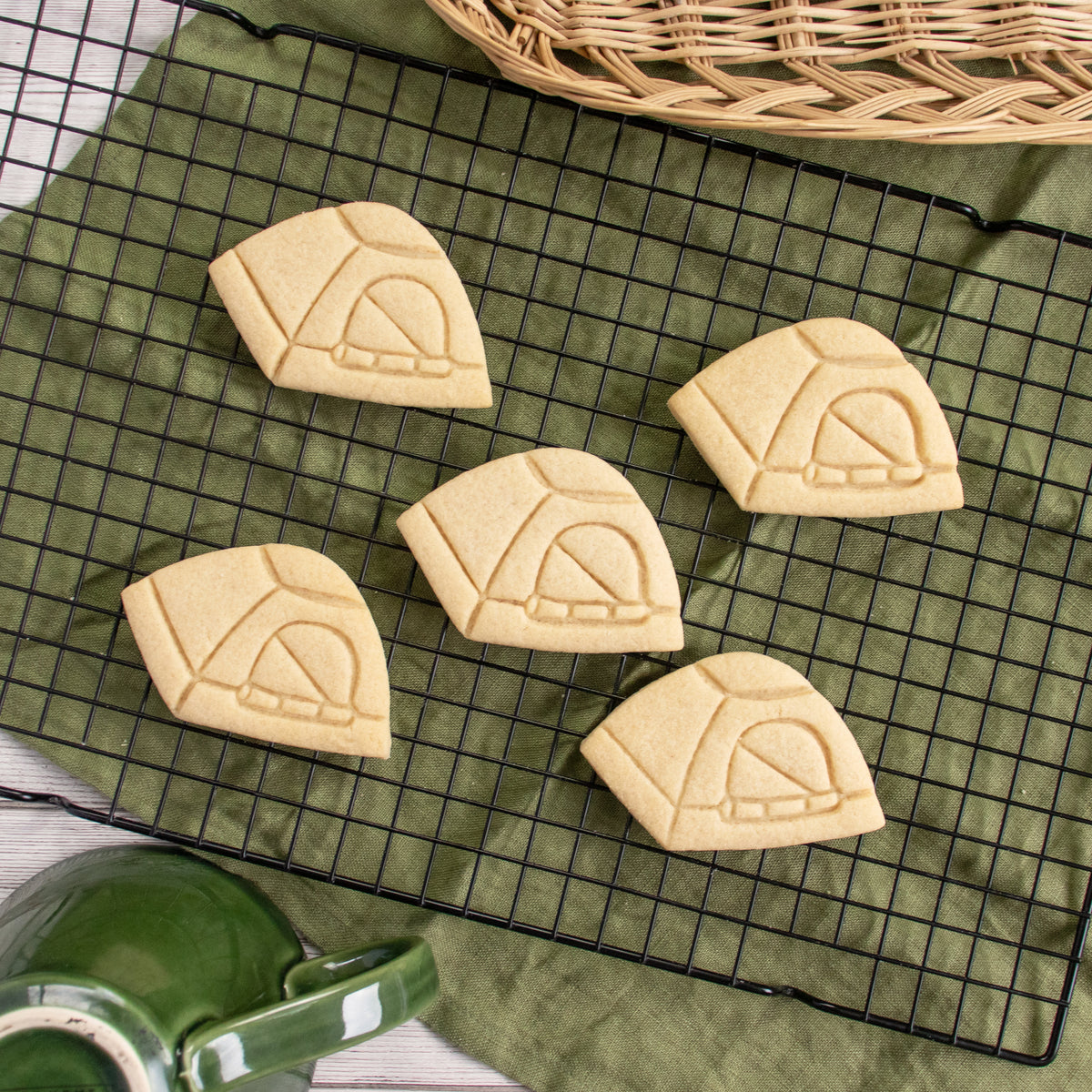 camping tent cookies