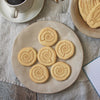 ammonite fossil cookies