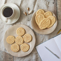 trilobite and ammonite fossil cookies