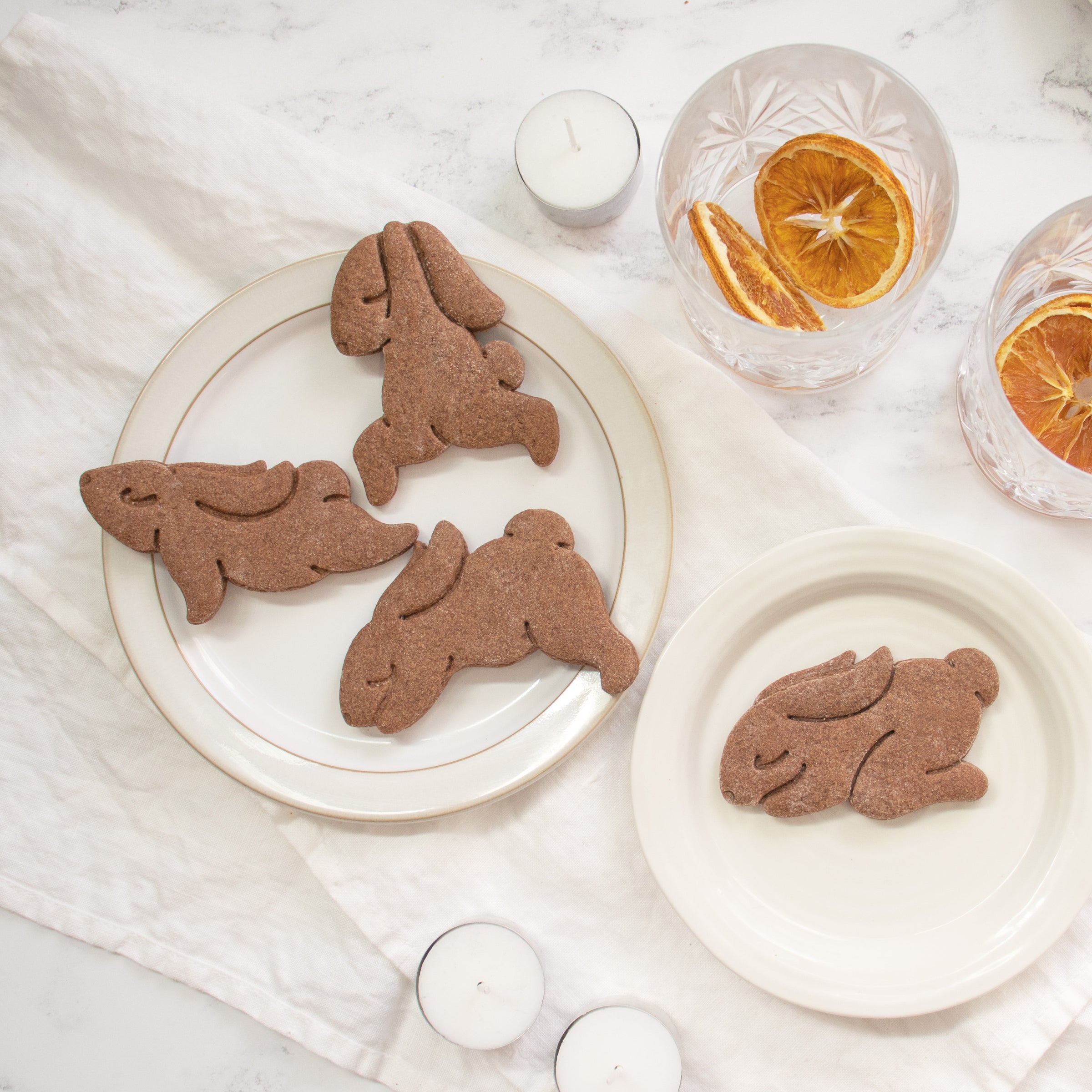 Set of 4 Yoga Bunny Cookies