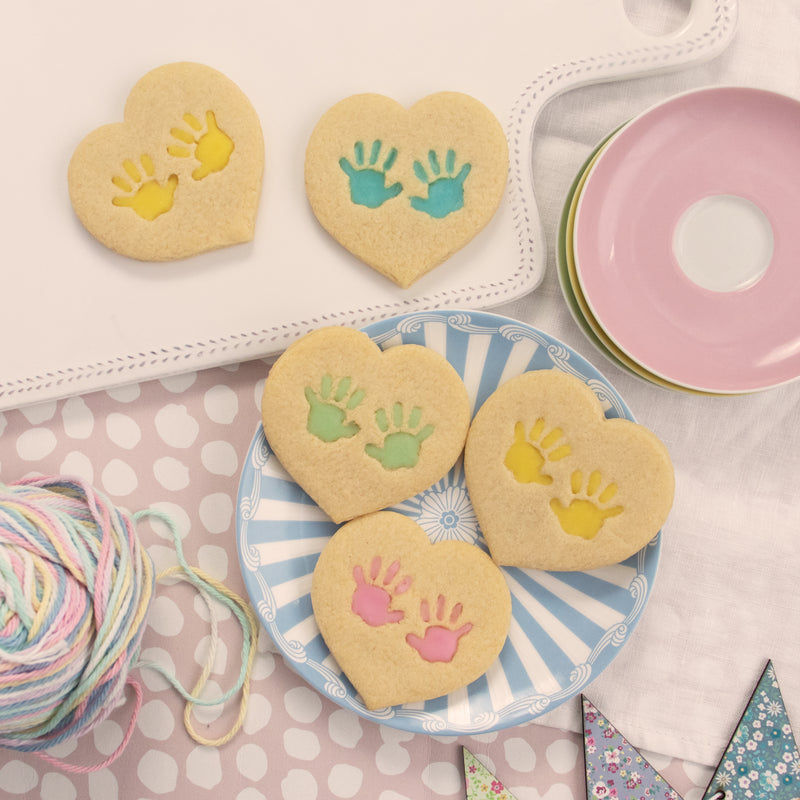 baby hand prints cookies