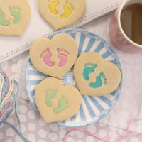 baby footprints cookies