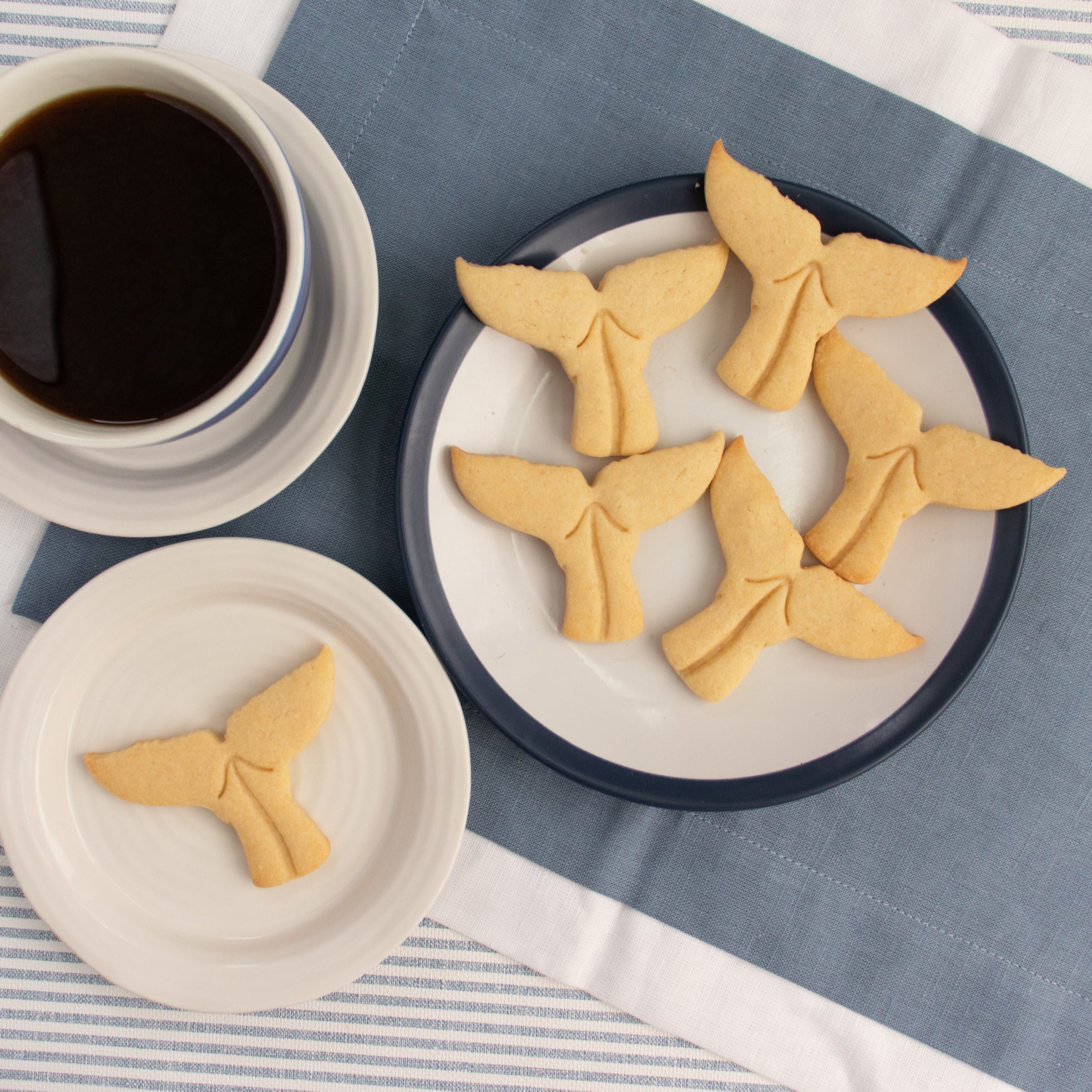 humpback whale tail cookies