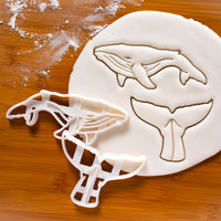 Set of 2 Humpback Whale Cookie Cutters