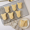 greyhound dog face cookies