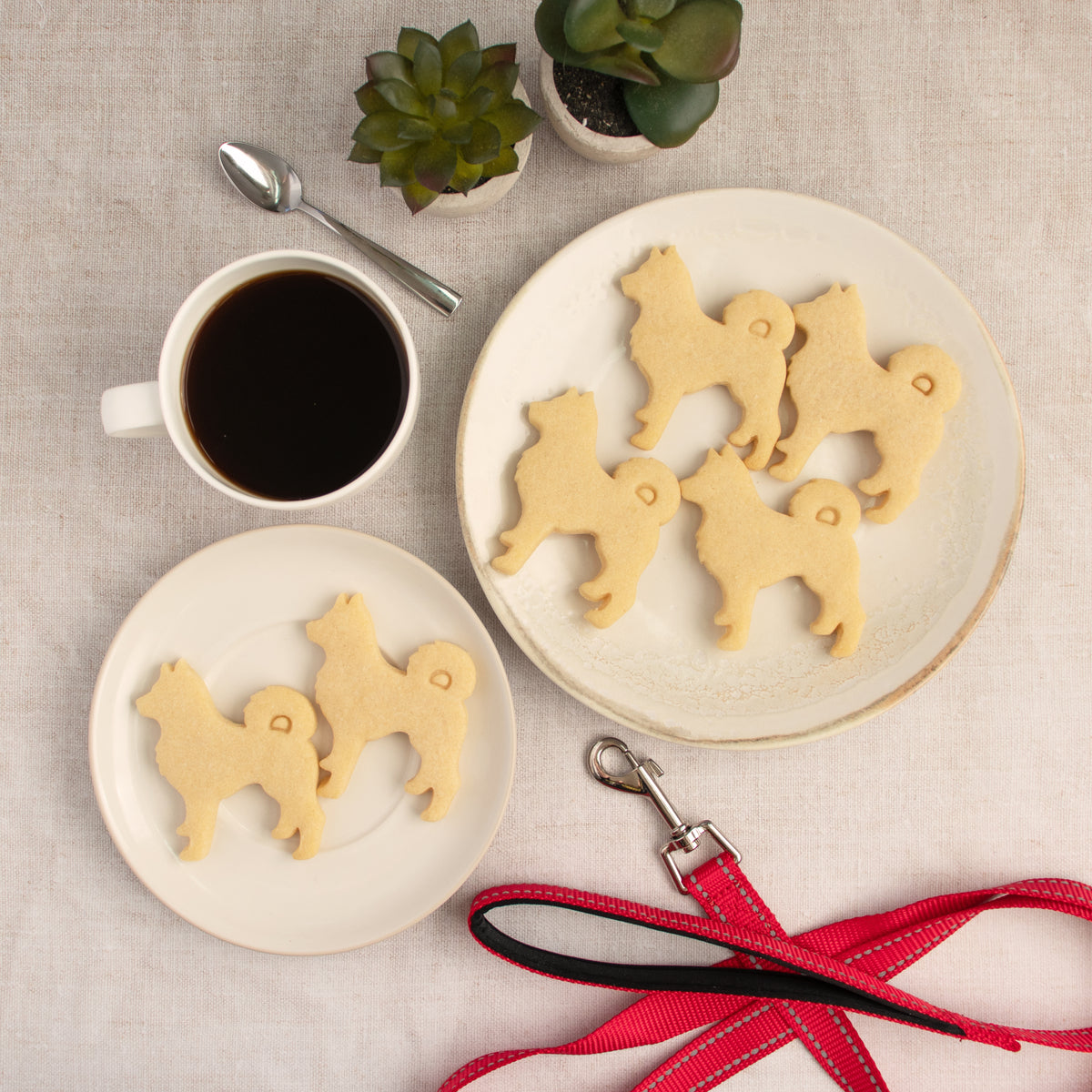 husky silhouette cookies