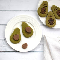 avocado seed matcha cookies