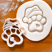 Cute Santa Claus Paw Cookie Cutter