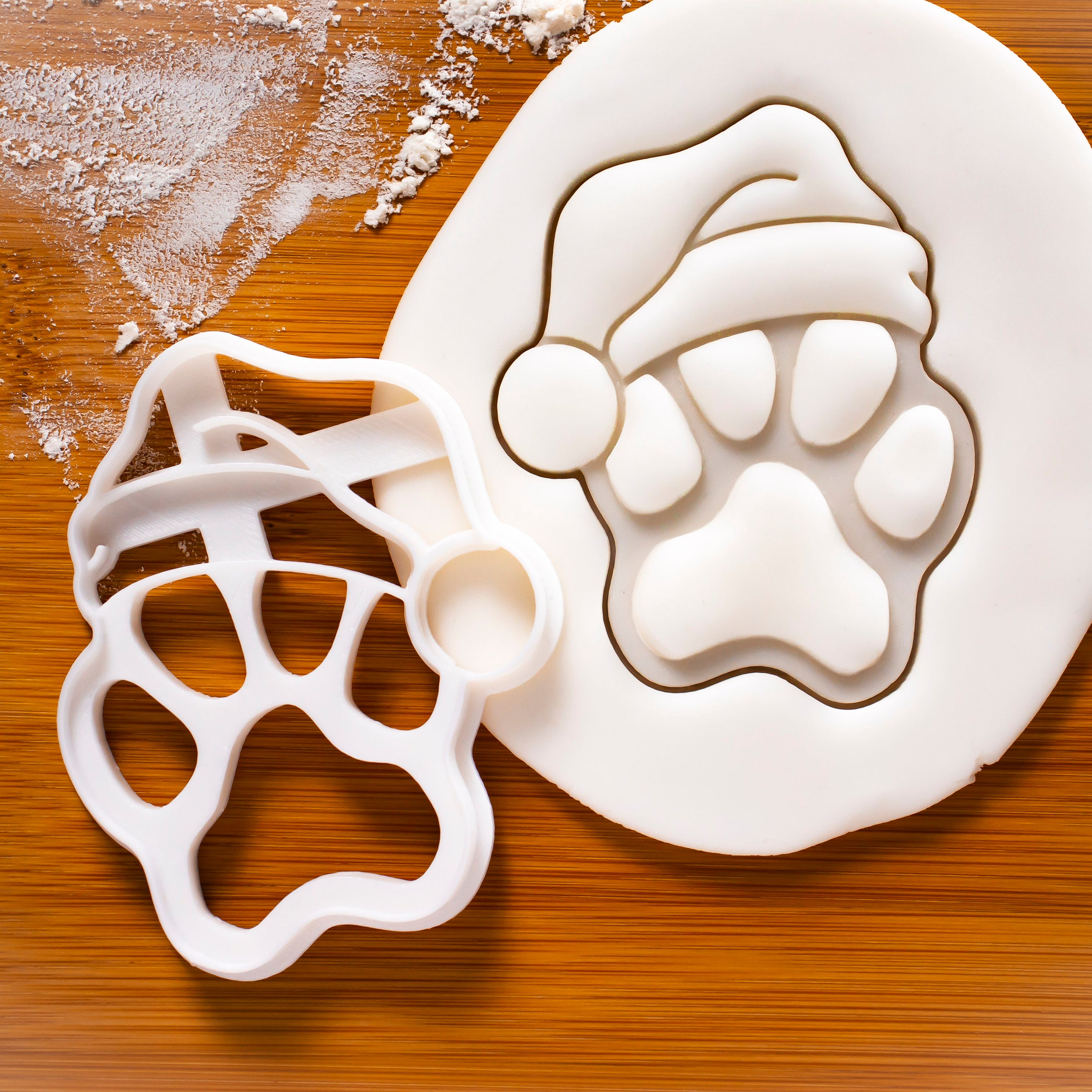 Realistic Santa Claus Paw Cookie Cutter