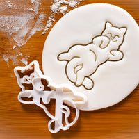 kitty roll cookie cutter