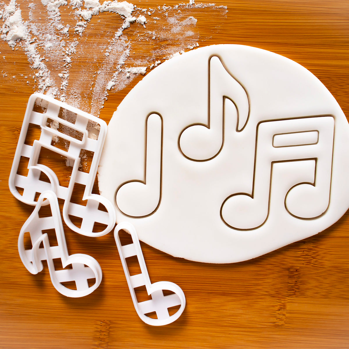 Set of 3 Musical Notes Cookie Cutters