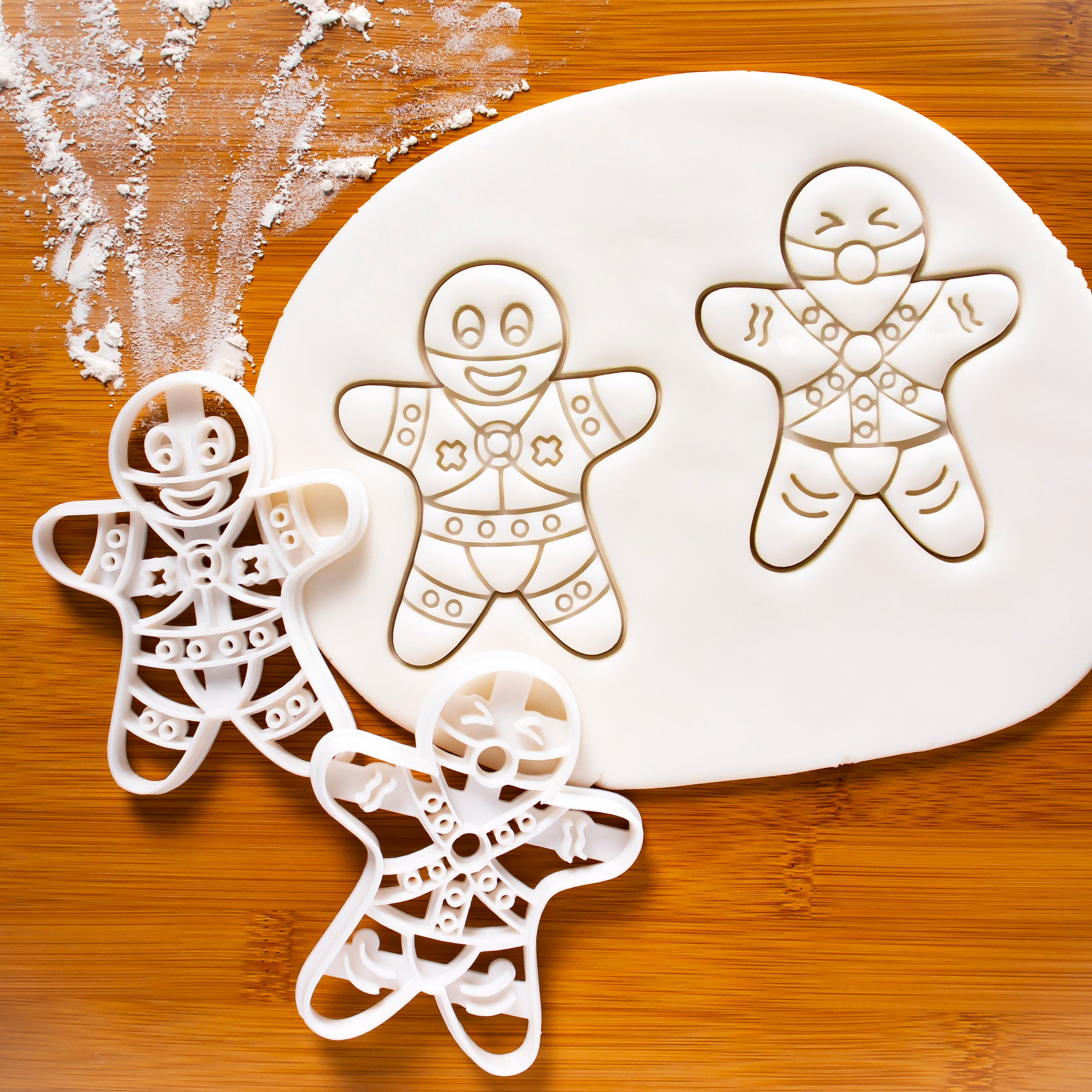 Set of 2 BDSM Gingerbread Man Cookie Cutters (Dominant and Submissive)