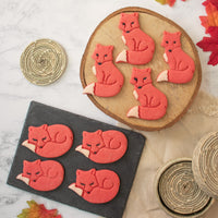 autumn fox cookies