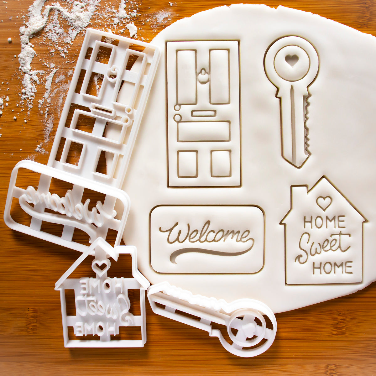 Set of 4 Housewarming Cookie Cutters
