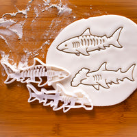 Set of 2 Shark Cookie Cutters (Hammerhead Shark & Tiger Shark)