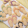beach flip flops slippers cookies