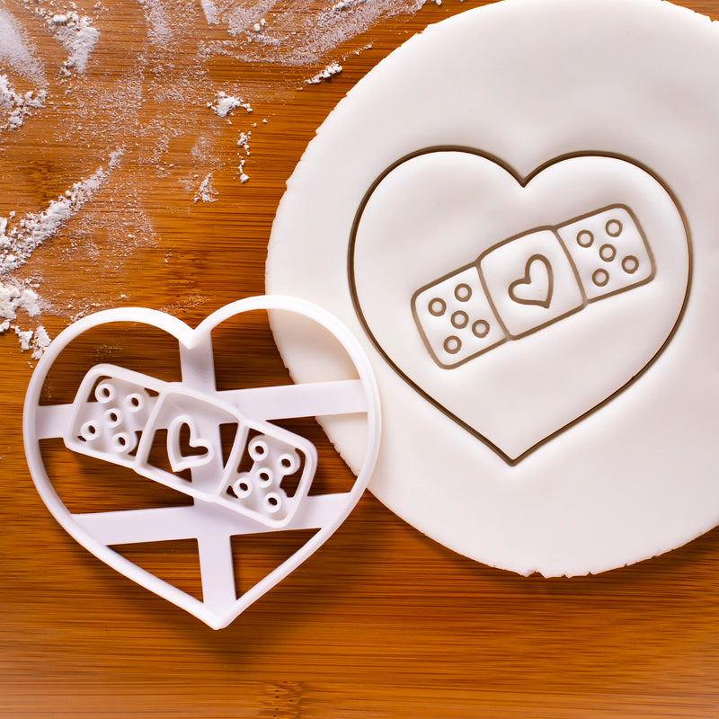 Heart Bandage Cookie Cutter