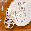 Victory Hand Sign Cookie Cutter